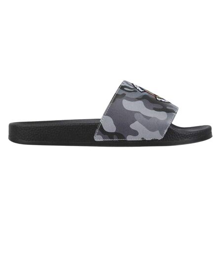 Mens Slides Grey Camo Pretty Boy Ugly World