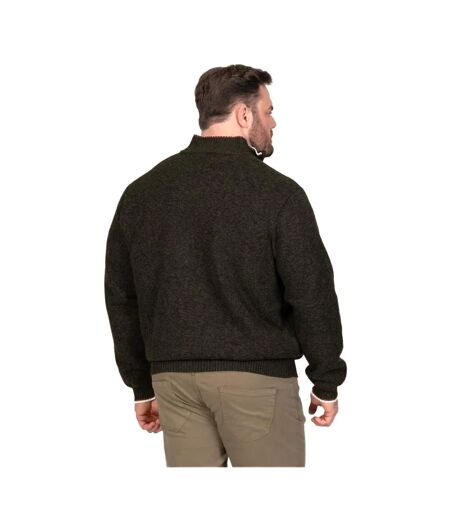 D555 Veste Unie Col Montant Cesar Homme Marron Kaki Noir Chiné Duke