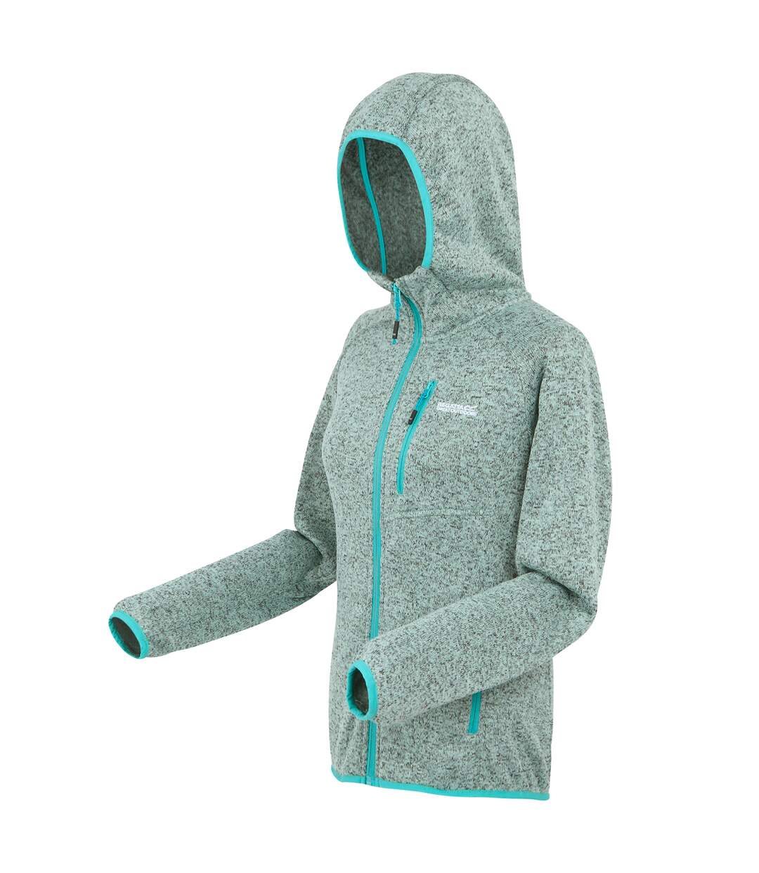 Veste À Capuche Newhill Femme Bleu Clair Pastel Turquoise Vif Regatta-4