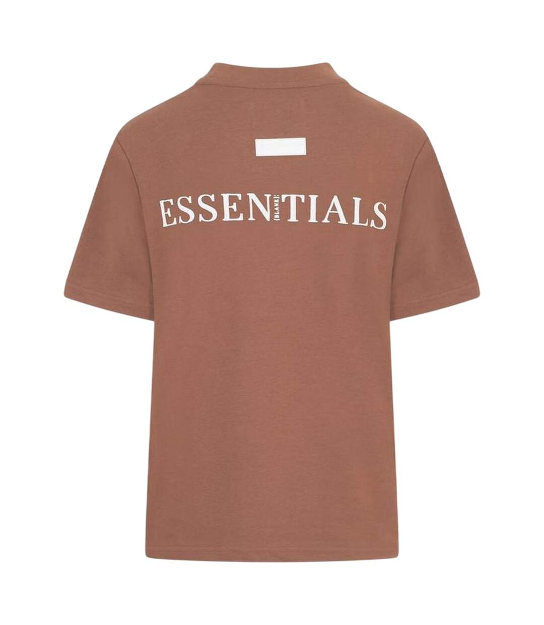 Womens/ladies Essentials Logo Boyfriend T-shirt Earth Brown Blank Essentials-3