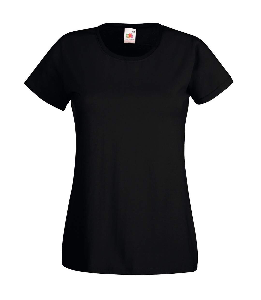 T-shirt manches courtes femme noir Fruit of the Loom