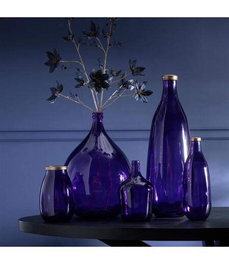 Vase Déco en Verre Mandie 75cm Mauve