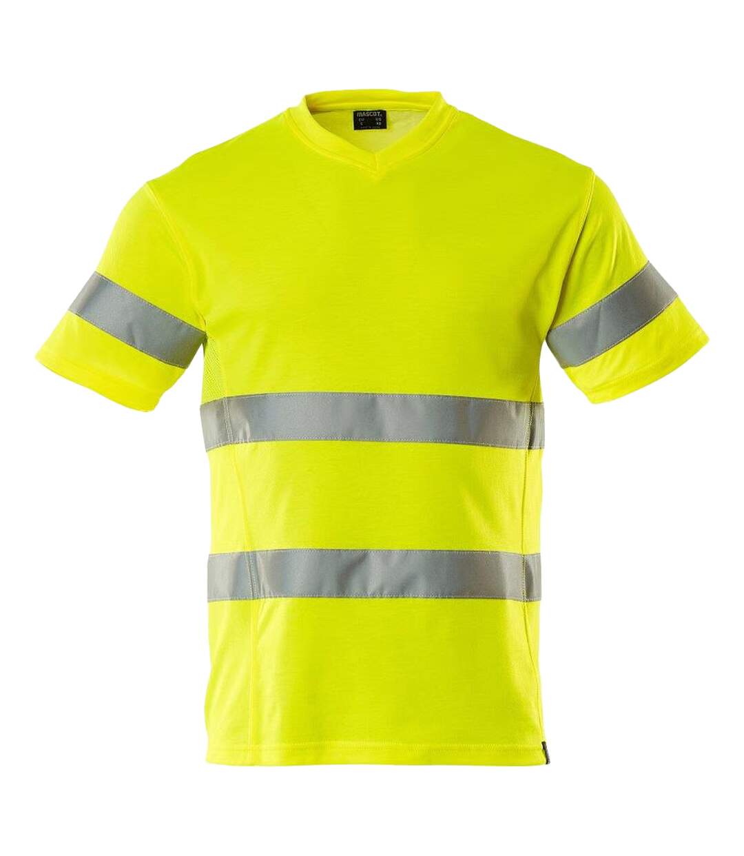 T-shirt Safe Classic Homme Jaune Fluo Mascot-1