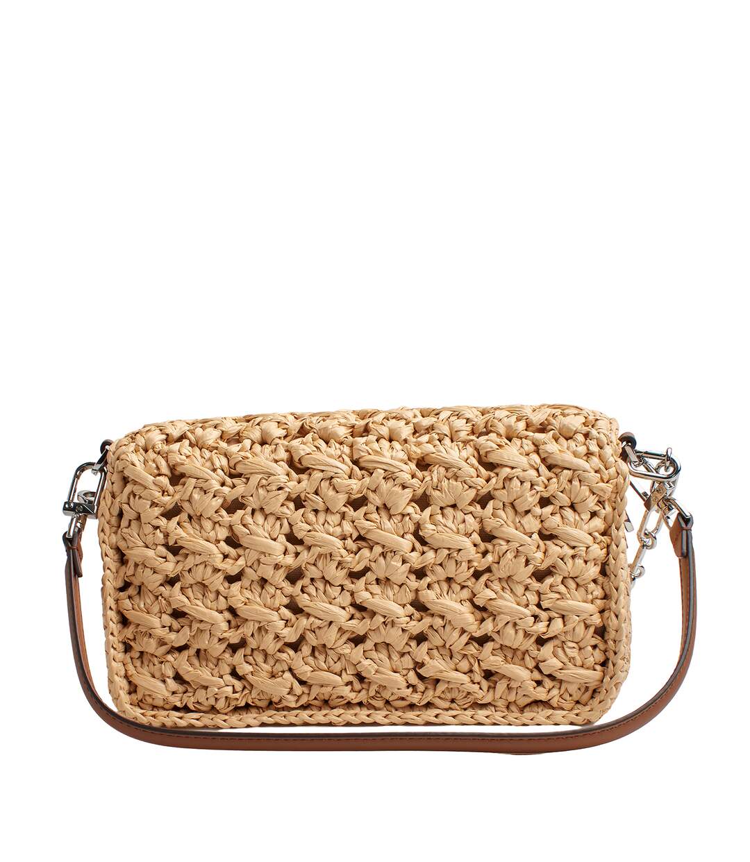 Parker Woven Raffia Shoulder Bag 30S3S7PC2W for Women-4