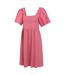 Womens/ladies verona broderie sleeve dress rust Mountain Warehouse