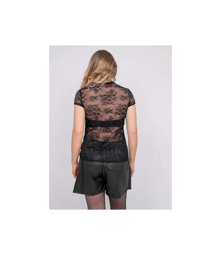 Top dentelle florale col montant FUTURA - Dona X Lisa