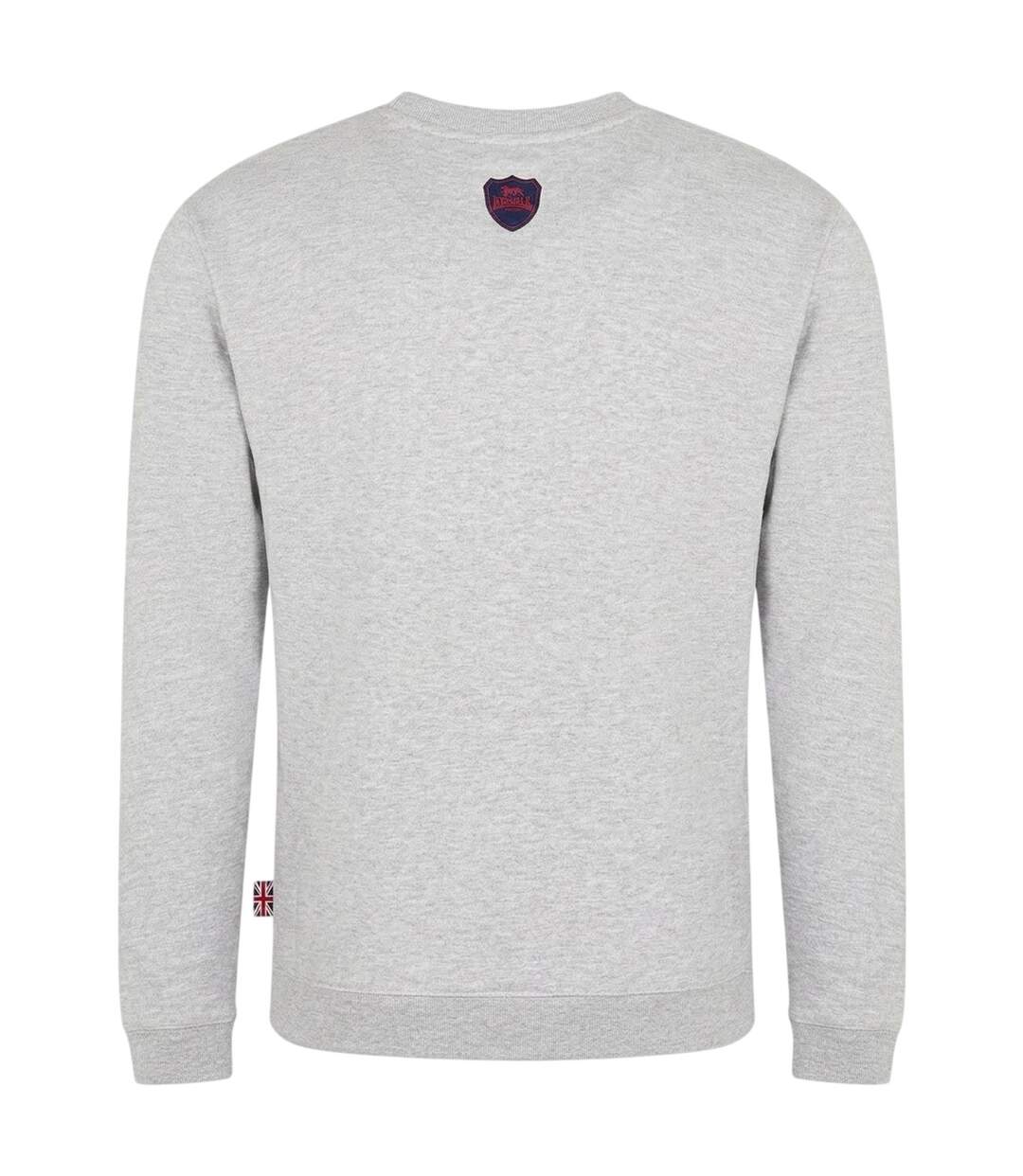 Sweat Motif/style Union Jack Homme Gris Lonsdale-2