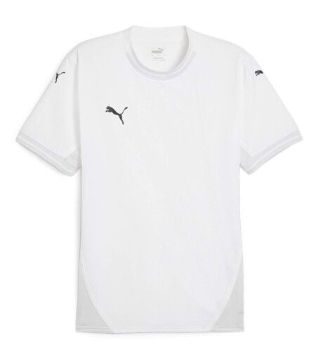 Mens Teamfinal Jersey T-shirt White Blue Puma
