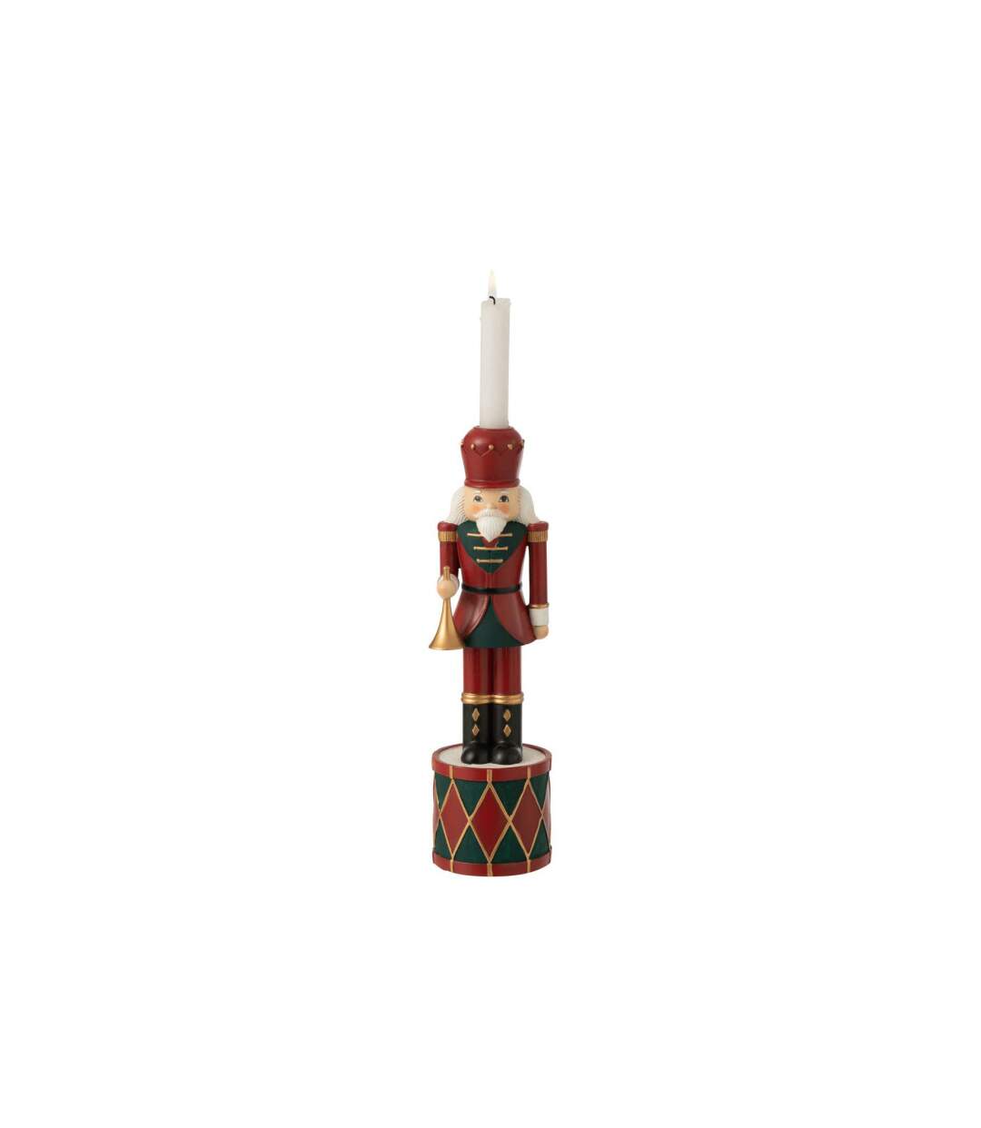 Bougeoir de Noël Casse-Noisette 32cm Rouge-2