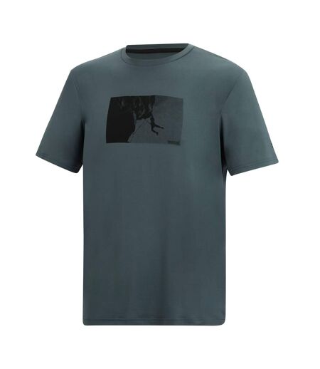 T-shirt Manches Courtes Motif/style Imprimé Fingal Homme Gris Foncé Imprimé Regatta