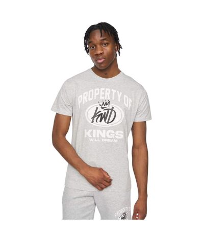 Mens prop t-shirt grey marl Kings Will Dream