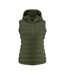 Womens/ladies Woodlake Heights Padded Gilet Moss Green James Harvest-1