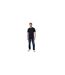 Mens Regular Rolled Short Sleeves Polo Shirt Navy Threadbare-1