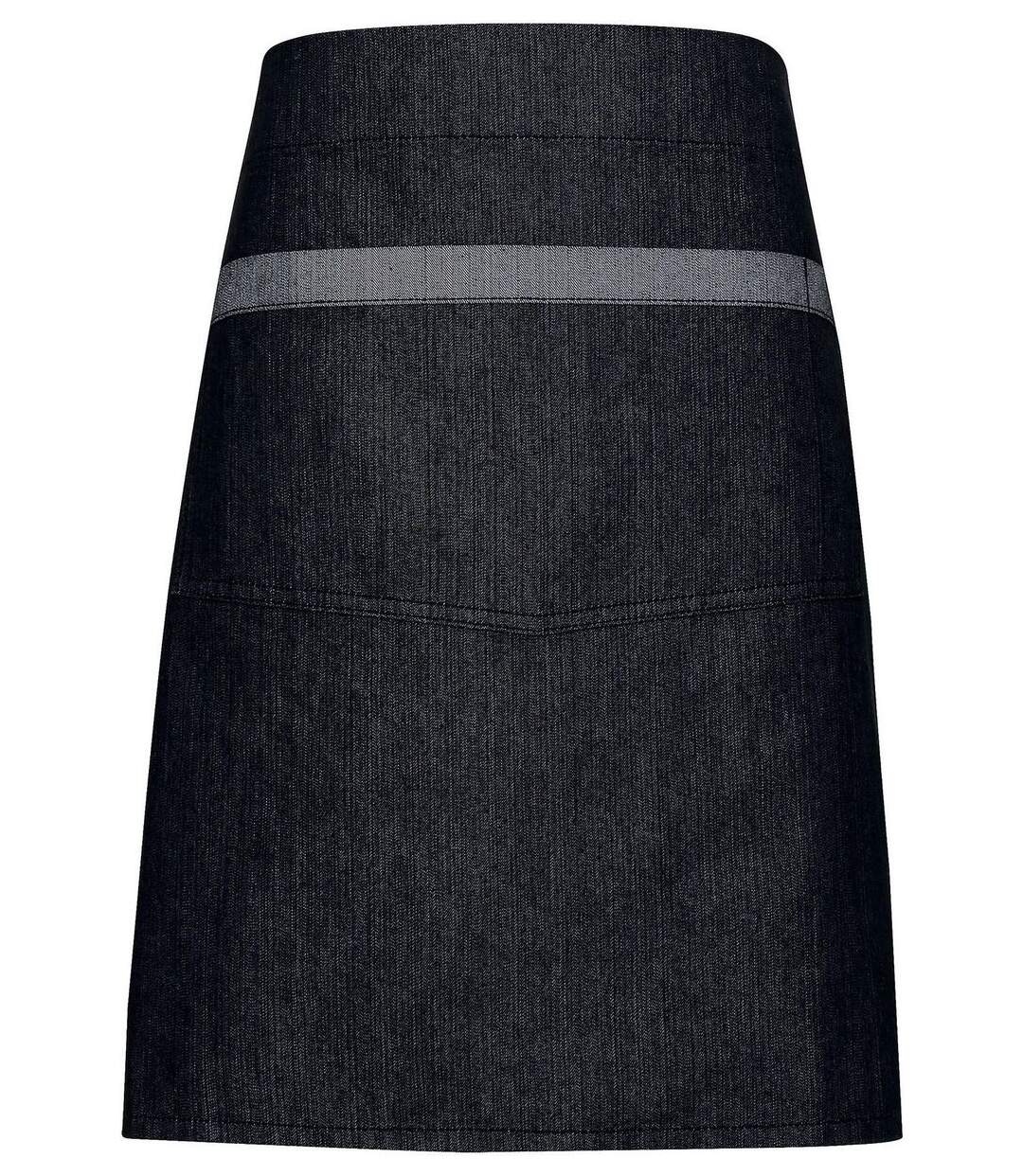 Tablier taille mi-long - PR128 - noir denim-1