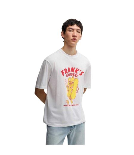 T-shirt Motif/style Génie Homme Blanc Hugo