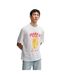 T-shirt Motif/style Génie Homme Blanc Hugo-2