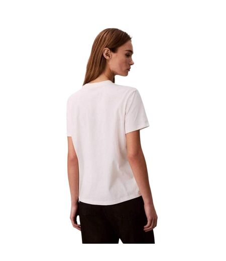 Womens/ladies Foil Relaxed Fit T-shirt White Calvin Klein