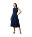 Robe mi-longue femme bleu marine Principles-1