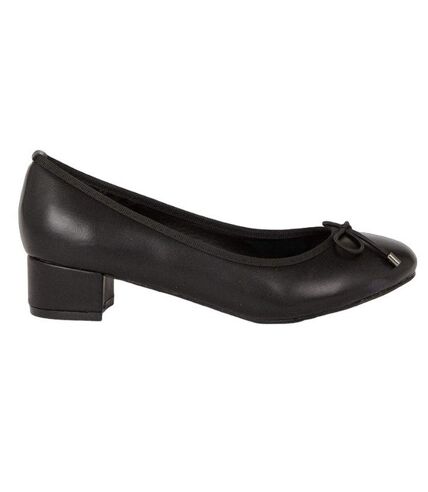 Good For The Sole Womens/Ladies Tara Block Heel Ballerina Flats (Black) - UTDP3883