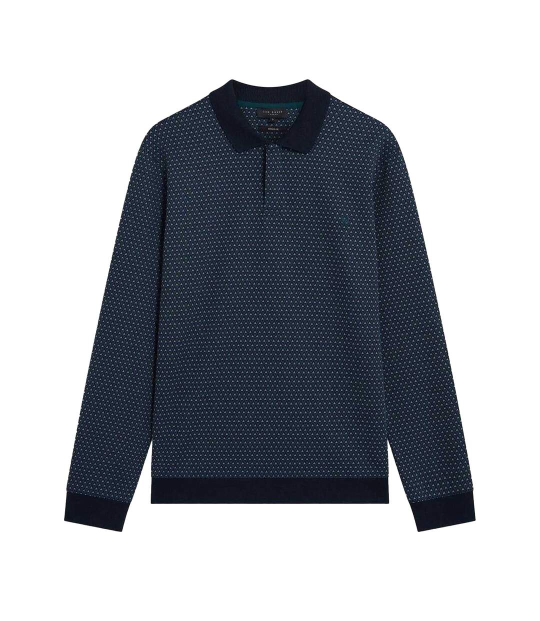 Polo Manches Longues Homme Bleu Marine Ted Baker-2
