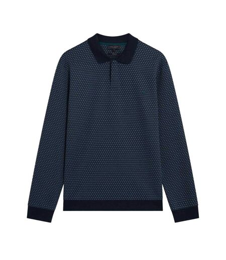 Polo Manches Longues Homme Bleu Marine Ted Baker