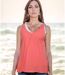 Débardeur femme sans manche - Orange - Taille unique-4