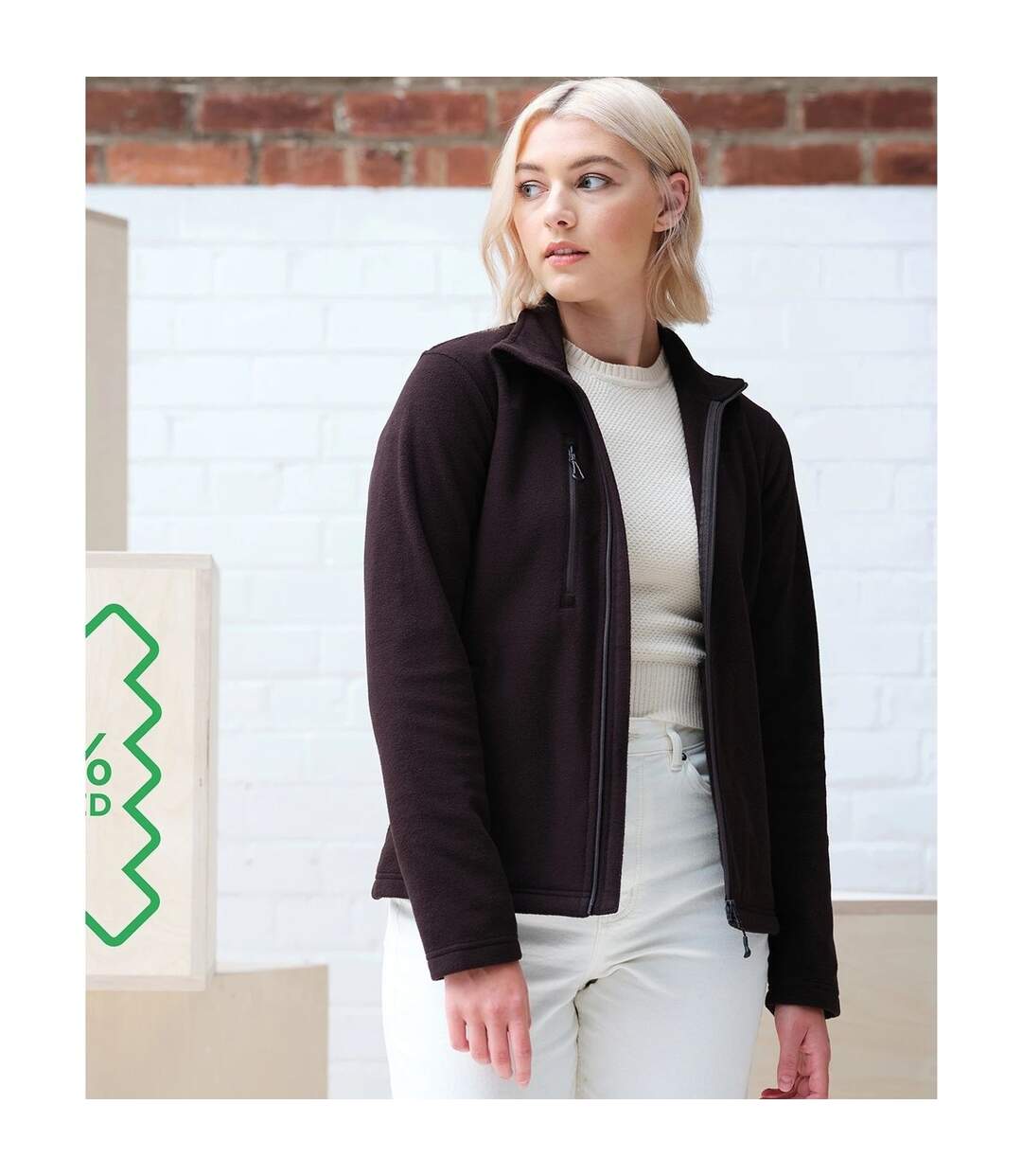 Womens/ladies Honestly Made Recycled Fleece Black Regatta-2