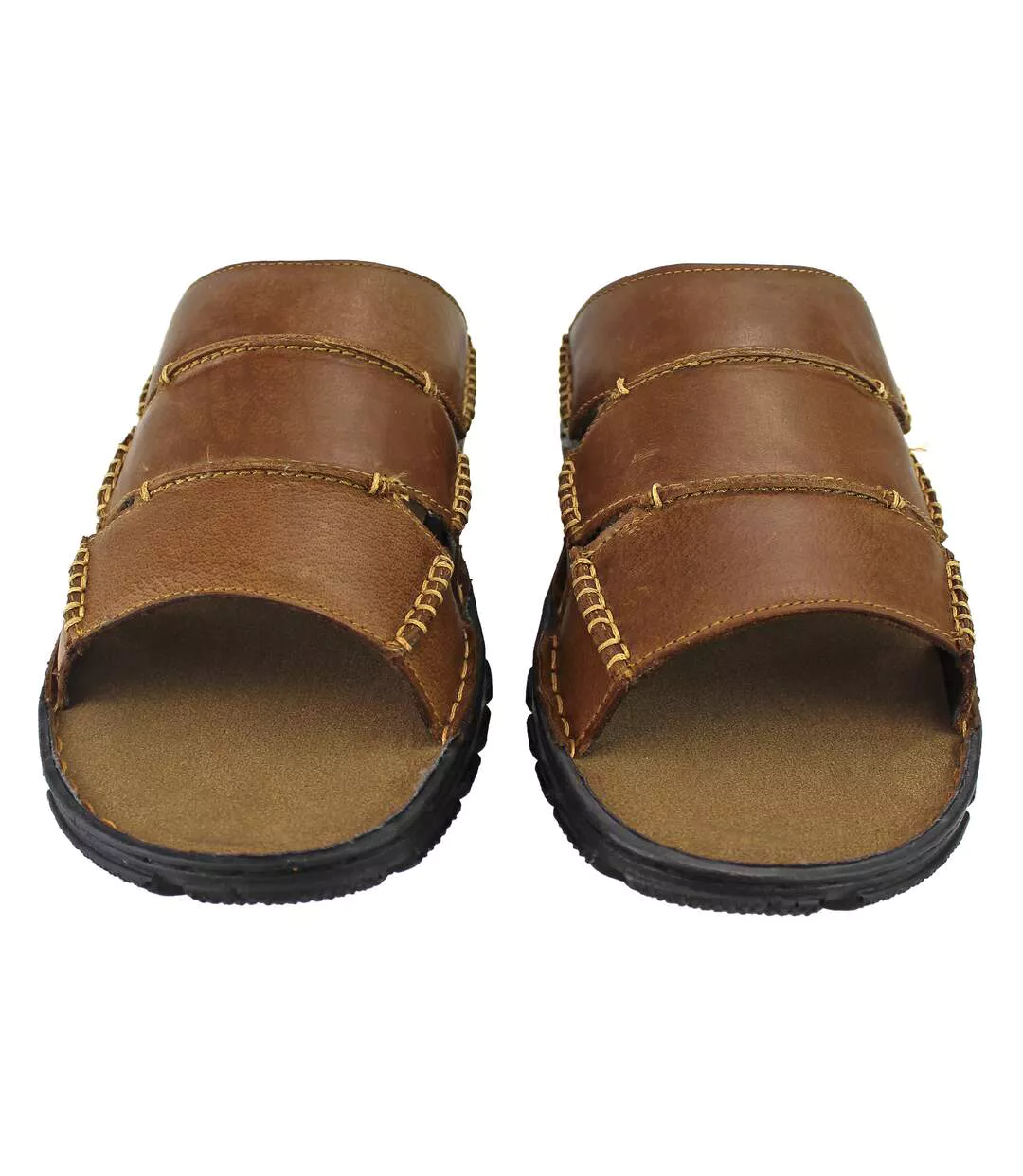 Dunlop - Chaussons de plage d'été en cuir pour homme-5