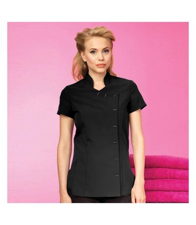 Womens/ladies *orchid* Tunic / Health Beauty & Spa / Workwear Black Premier