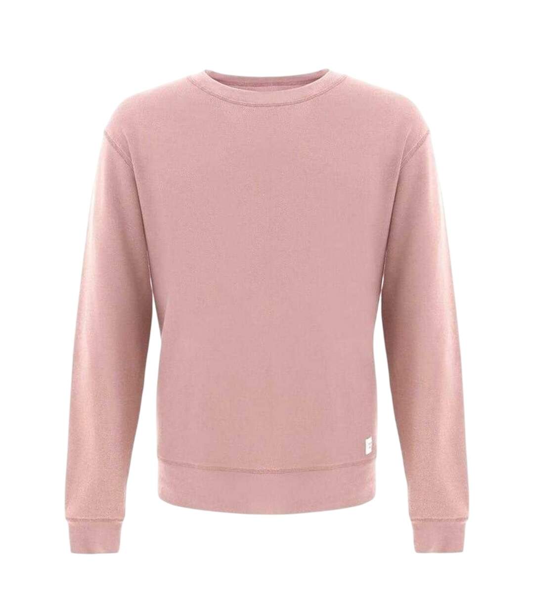 Mens Crew Neck Regular Sweater Top Pastel Pink Firetrap-1