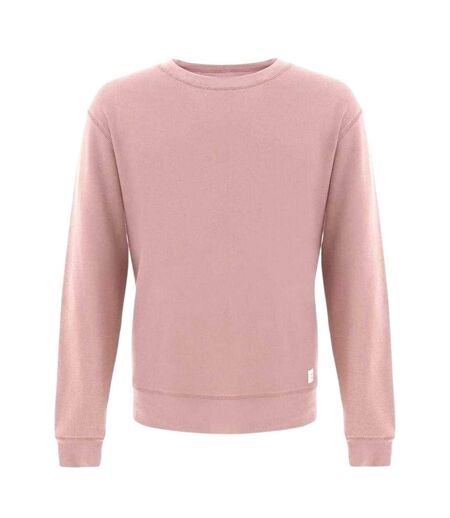 Mens Crew Neck Regular Sweater Top Pastel Pink Firetrap