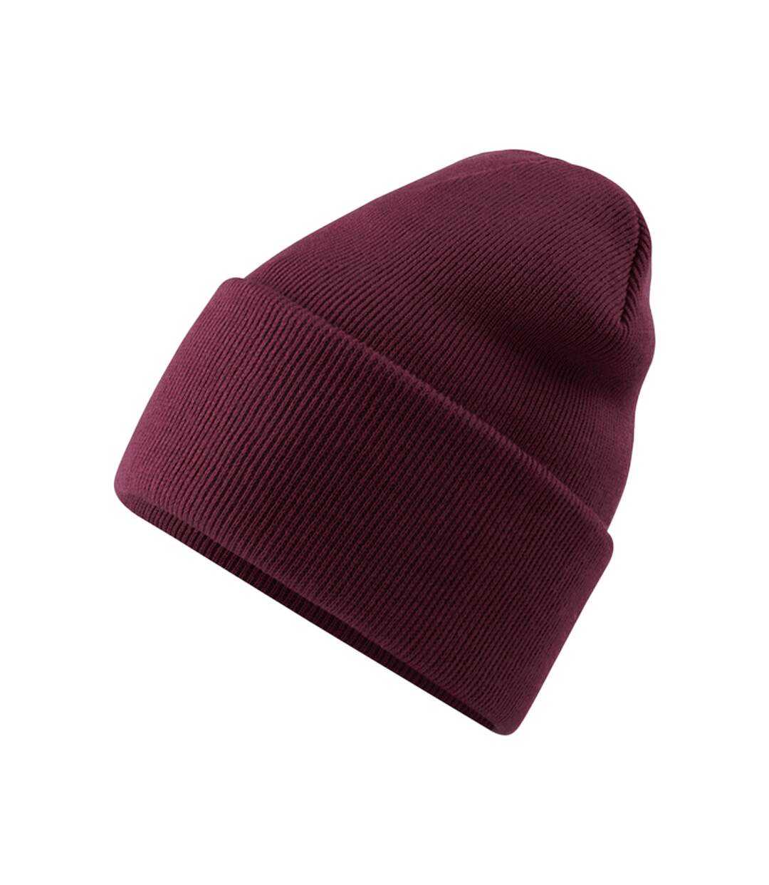 Bonnet À Revers Original Adulte Bordeaux Beechfield-3