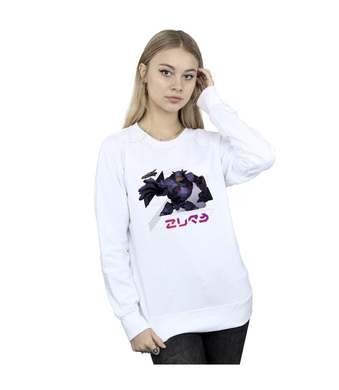Disney - Sweat LIGHTYEAR ZURG COMPLEX - Femme (Blanc) - UTBI25107-2