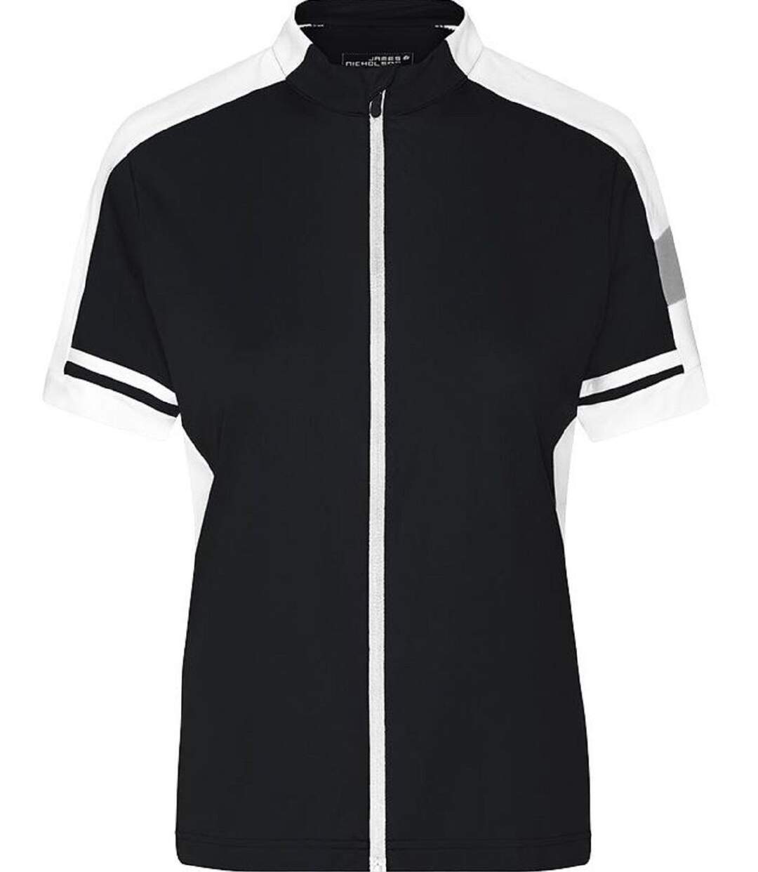 maillot cycliste zippé FEMME JN453 - noir-2