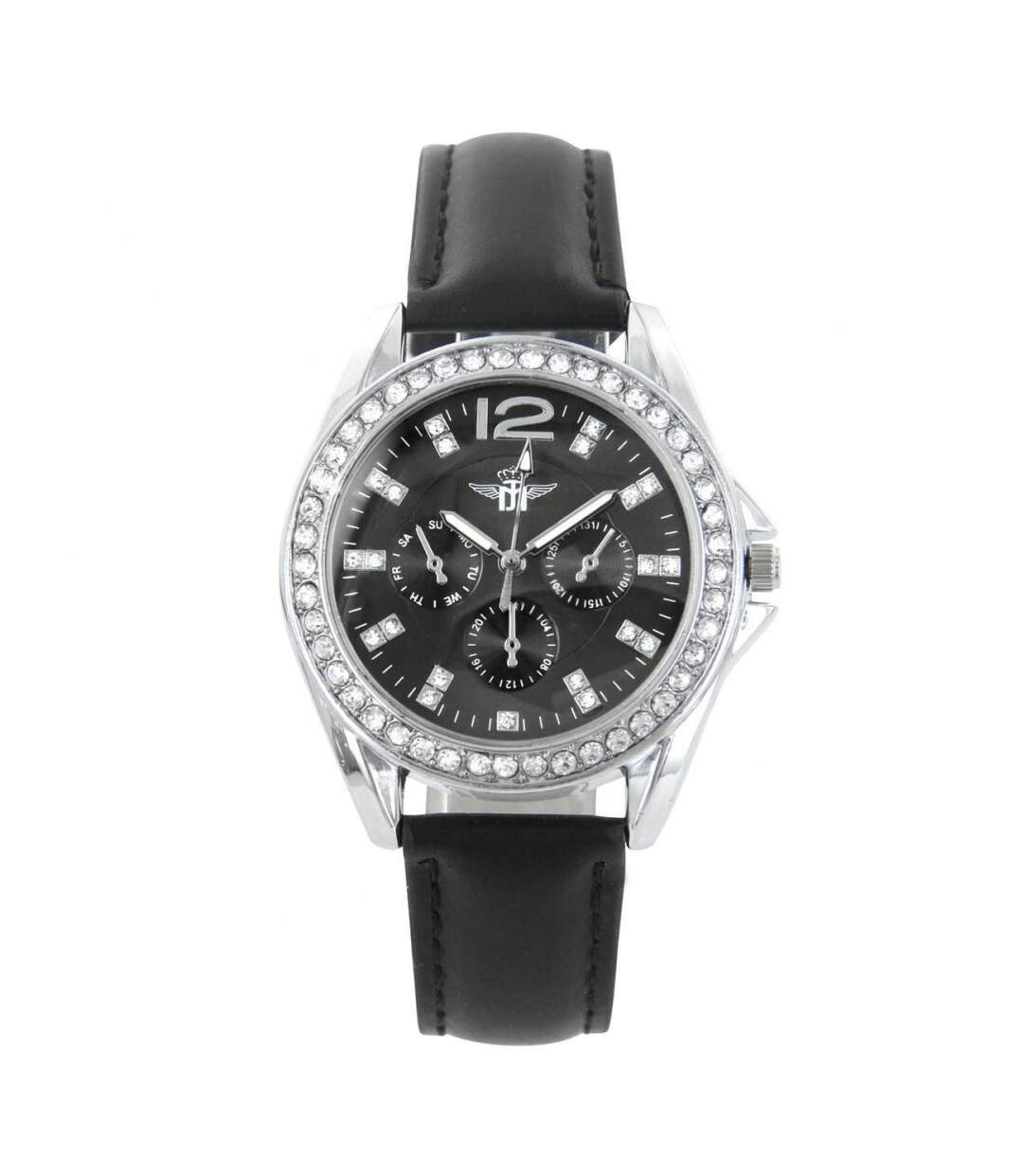 Montre Femme Noir Strass M. John