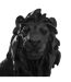 Statuette Déco Lion Ewen 31cm Noir-2