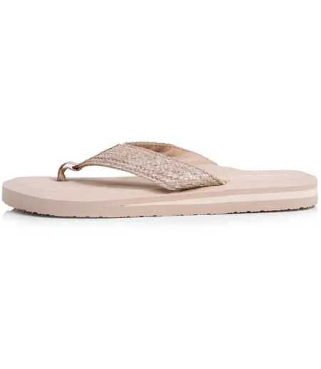 Isotoner Tongs femme sandales plage d'été, semelles eva légères et confortable