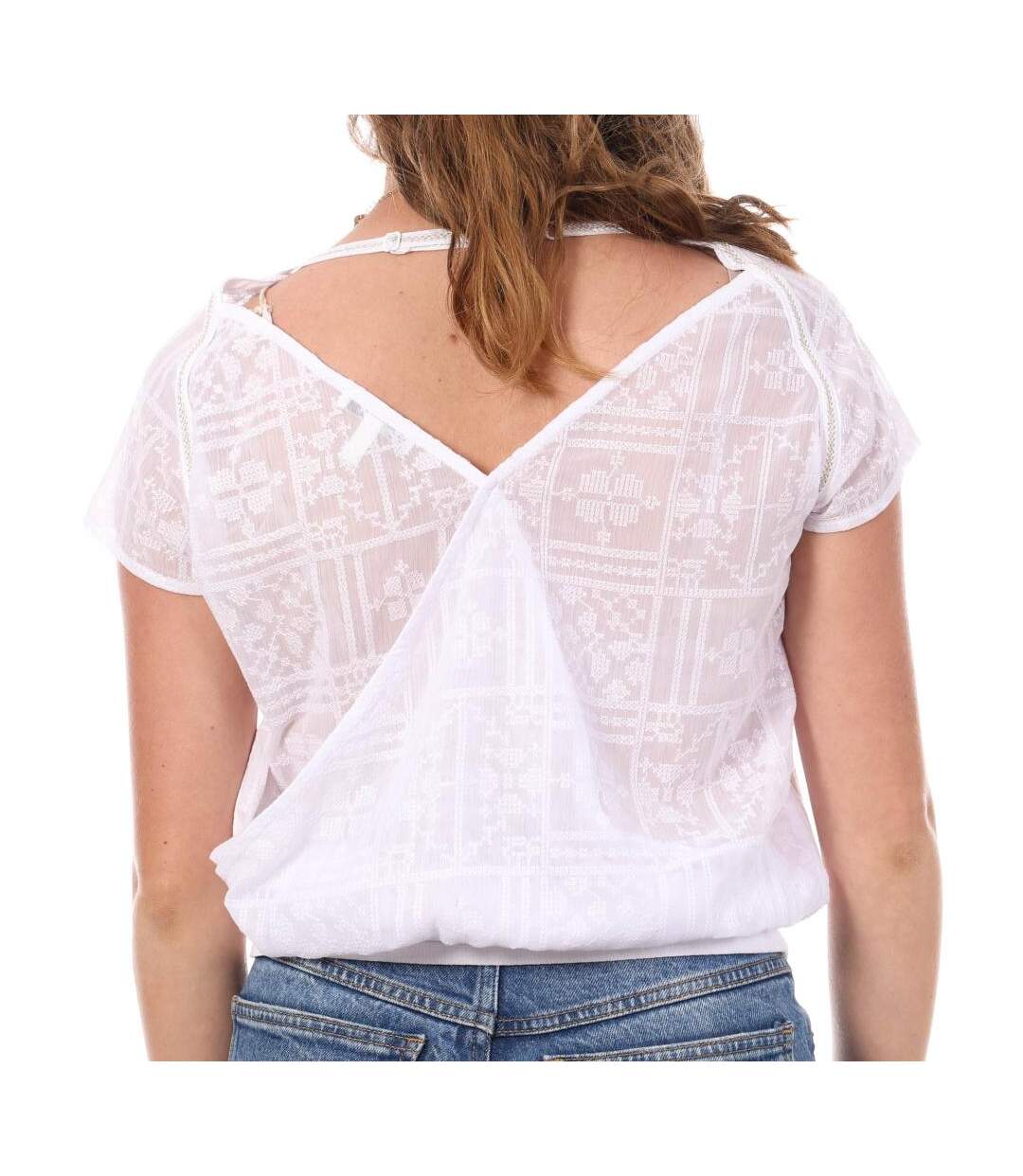 T-shirt blanc femme teddy smith toxana - s-2