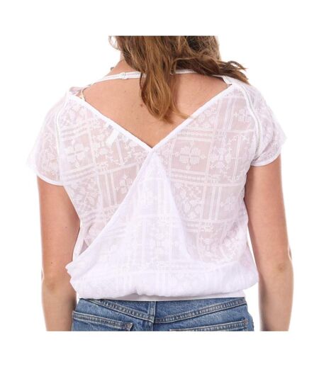T-shirt blanc femme teddy smith toxana - s