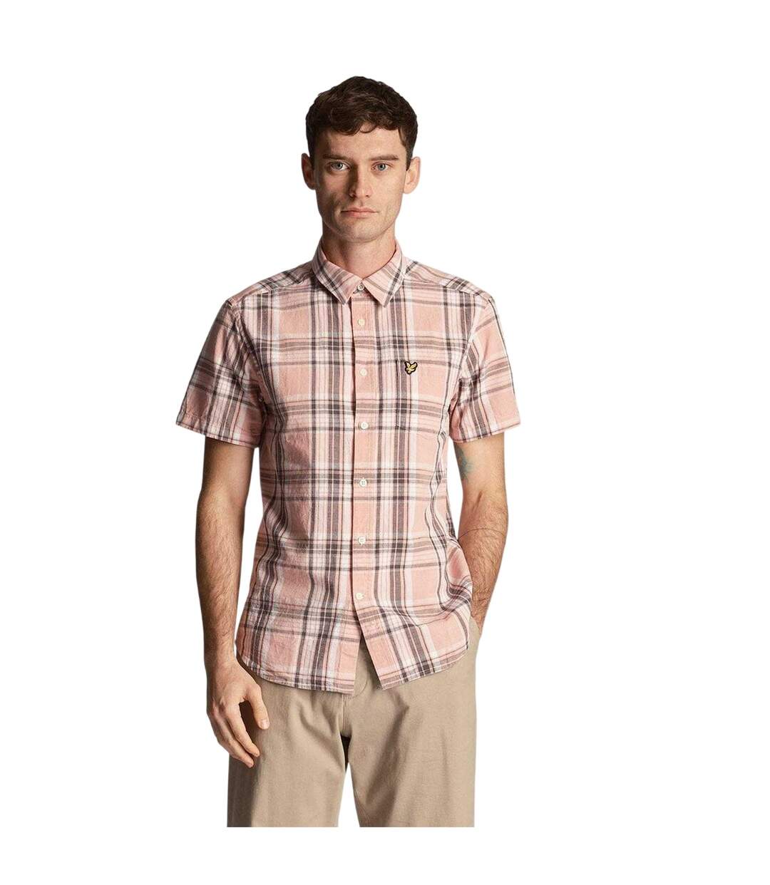 Chemise Manches Courtes Homme Rose Lyle & Scott-2
