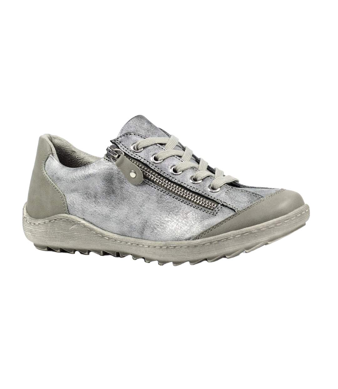 Baskets bianca femme gris Lunar-1