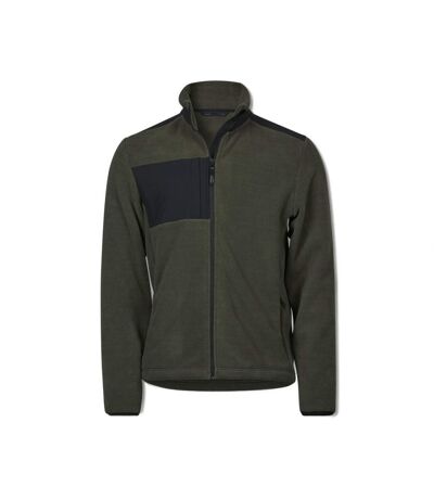 Tee Jays Mens Mountain Fleece Jacket (Deep Green/Black) - UTBC5084