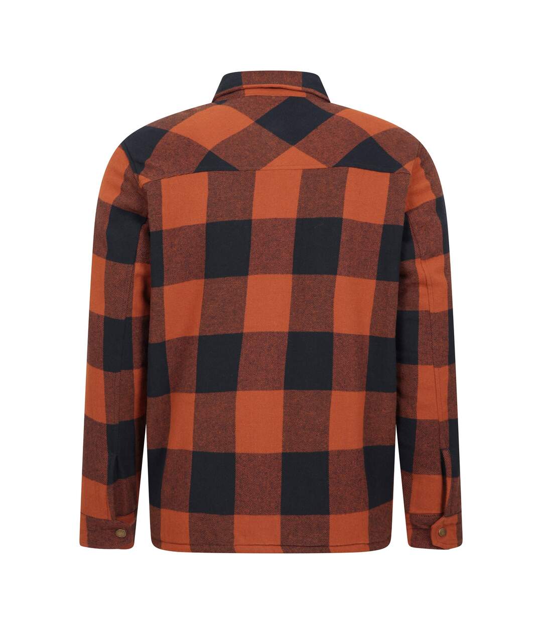 Mens pinn flannel borg lined shirt burnt orange Mountain Warehouse