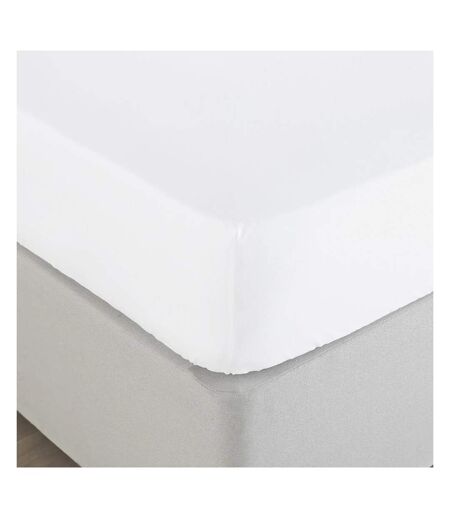 Bamboo fitted bed sheet white Paoletti