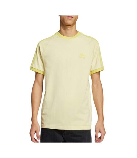 T-Shirt jaune homme adidas 3-stripes