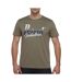 T-Shirt taupe/bleu homme petrol industries classic-1