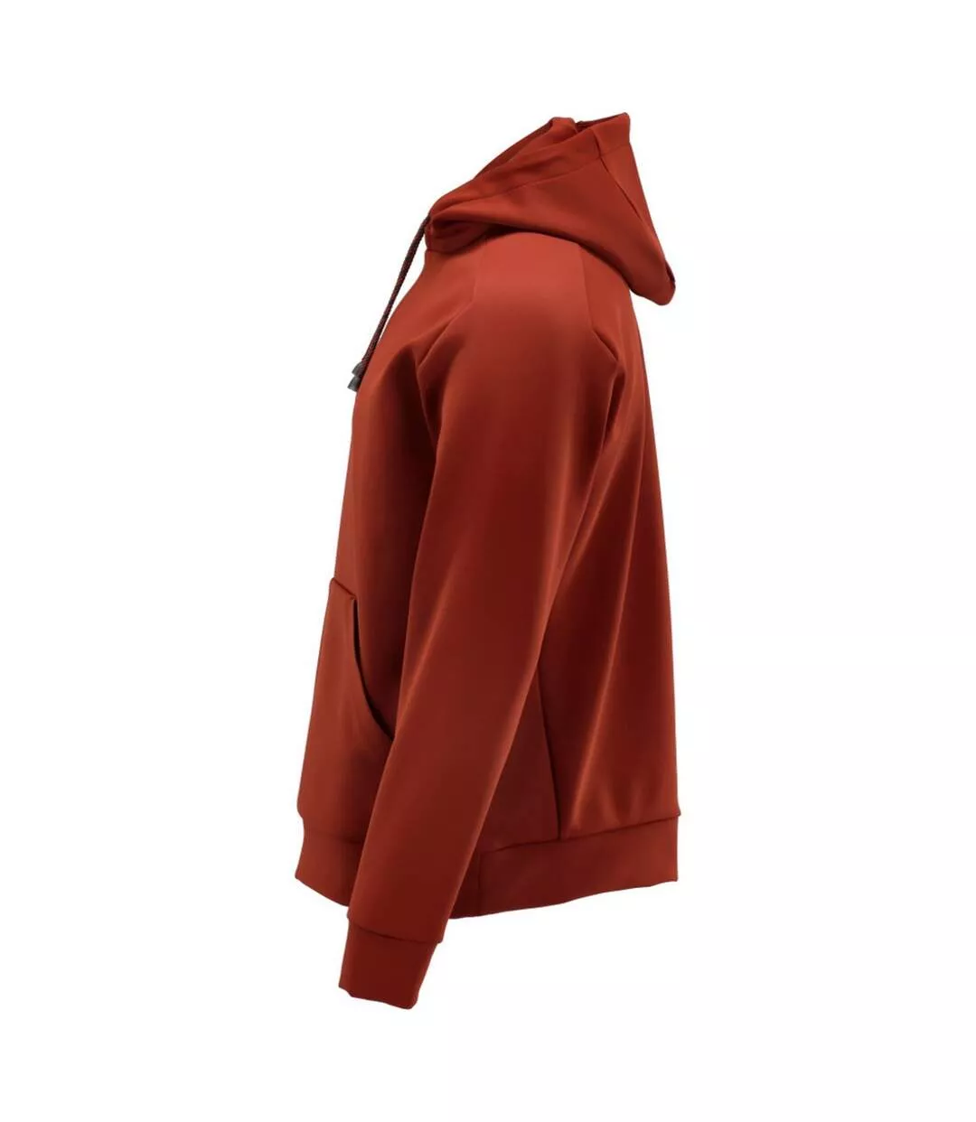 Mens Customised Plain Fleece Hoodie Autumn Red Mascot-4