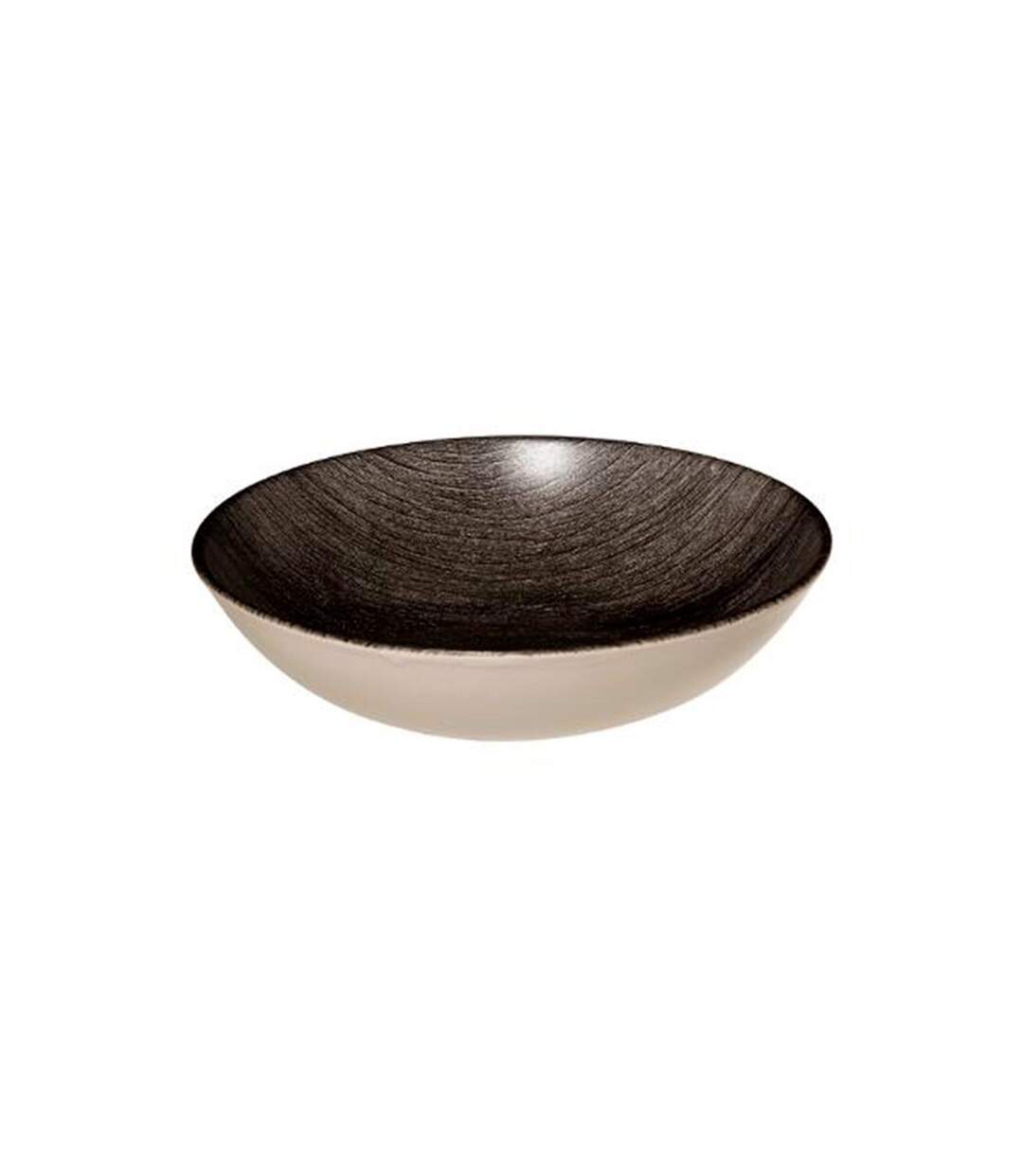 Lot de 6 Assiettes Creuses Vie Sauvage 20cm Noir-2