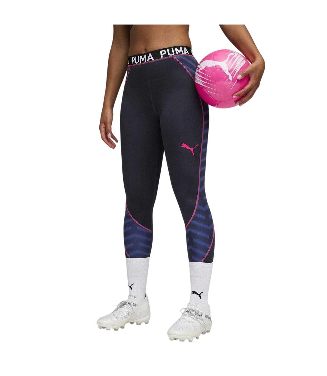 Womens/ladies Blaze Training Tights Black Blue Puma-4