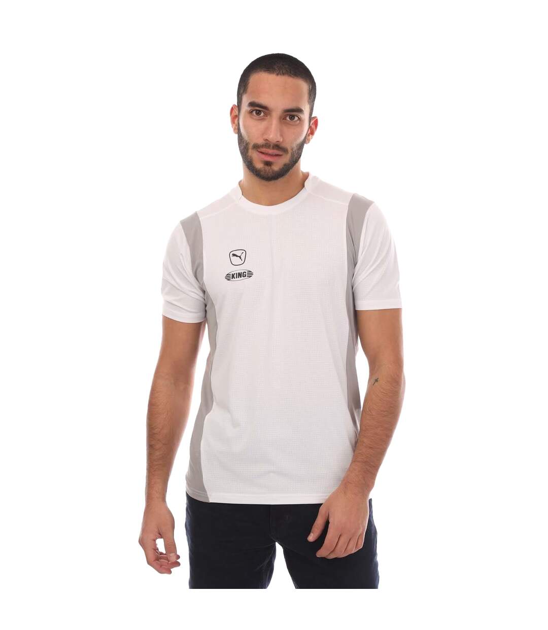 Mens King Pro Jersey White Puma-2